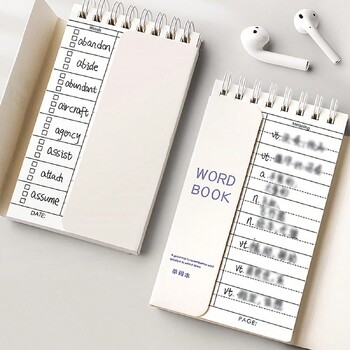 2 τεμάχια/Σετ Φορητό Sticky Note BookEnglish Word Memory BookPlanner On The Go Portable