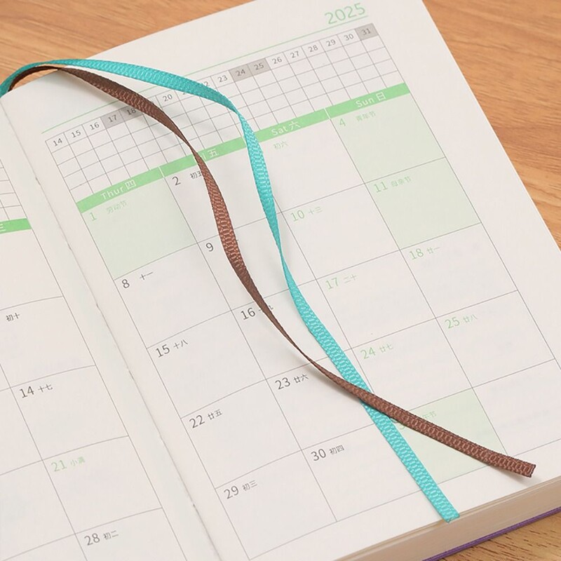 Mini B6 2025 m. dienotvarkė knyga 365 dienos su kalendoriaus dienoraščiu Savaitės planuotojo sąsiuviniai studentams