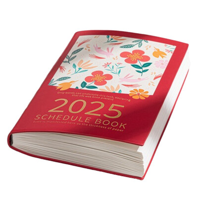 A5 2025 Schedule Planner Notebook 12 Months INS Дневник Блокчета за писане Водене на бележки Дневник Бележник График Журнал Офис консумативи
