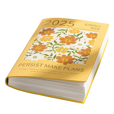 A5 2025 Schedule Planner Notebook 12 Months INS Дневник Блокчета за писане Водене на бележки Дневник Бележник График Журнал Офис консумативи