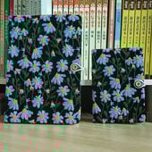 A5 A6 Caiet de broderie din țesătură Bloc de notițe din pânză Ghid de înregistrare a muncii pentru studenți 96 de coli/192 de pagini cu semn de carte și buton