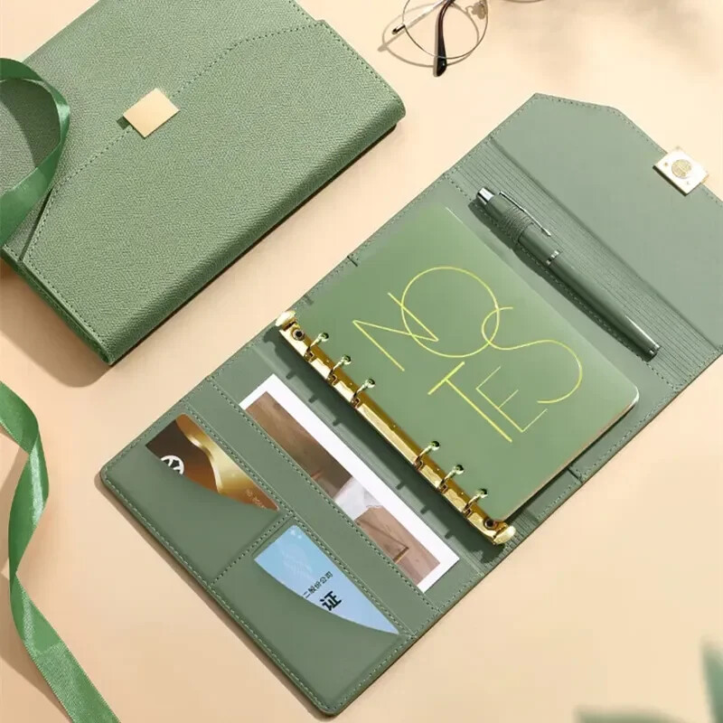 Pakartotinai užpildomas užrašų knygelės žurnalo bloknotas A5 segtuvas 6 žiedinis segtuvas Vintage Premium PU odos klasikinis kelionių žurnalo dienoraščio užrašų knygelė