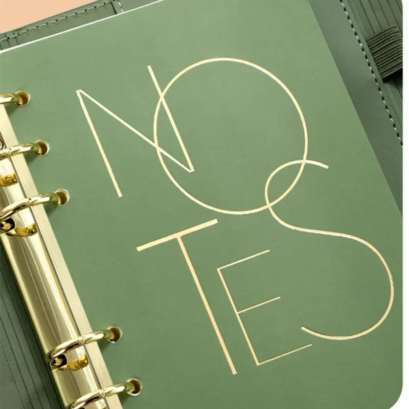 Pakartotinai užpildomas užrašų knygelės žurnalo bloknotas A5 segtuvas 6 žiedinis segtuvas Vintage Premium PU odos klasikinis kelionių žurnalo dienoraščio užrašų knygelė