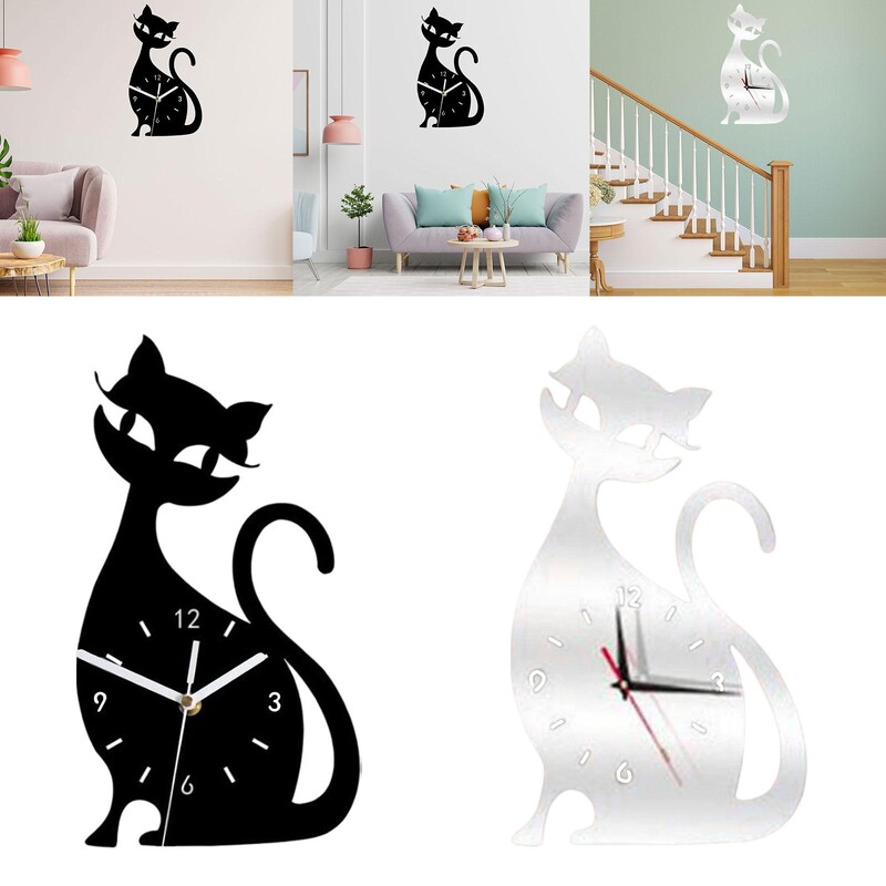 Ceas de perete Art Funny Home Decor Ceas Silențios pentru Dormitor Sufragerie Bucătărie