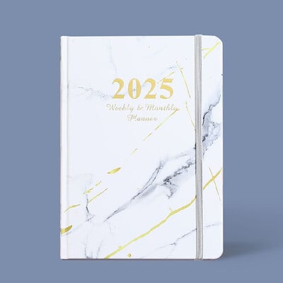 Caiet de planificare portabil 2025 Caiet durabil de planificare zilnică, săptămânală, calendar compact, blocnotes, agendă de la biroul școlii