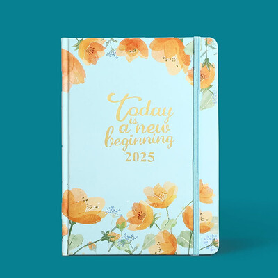 Caiet de planificare portabil 2025 Caiet durabil de planificare zilnică, săptămânală, calendar compact, blocnotes, agendă de la biroul școlii