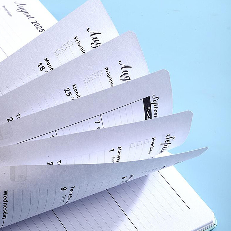 Caiet de planificare portabil 2025 Caiet durabil de planificare zilnică, săptămânală, calendar compact, blocnotes, agendă de la biroul școlii