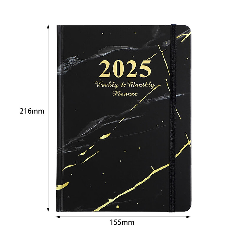 Caiet de planificare portabil 2025 Caiet durabil de planificare zilnică, săptămânală, calendar compact, blocnotes, agendă de la biroul școlii