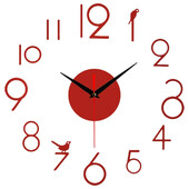 Ceas de perete 3D fără rame Autocolante de perete cu numere DIY Decor pentru casa Ceas de perete mare silențios pentru dormitor living bucătărie