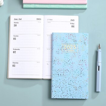 Laser Agenda Escolar 2025 English Schule Note Books To Do List English A6 Pocket Planner Time Organizer Σημειώσεις