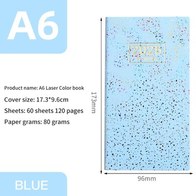 „Laser Agenda Escolar 2025“ anglų kalbos programos užrašų knygelės Užduočių sąrašas anglų k. A6 formato kišeninis planavimo laikas.