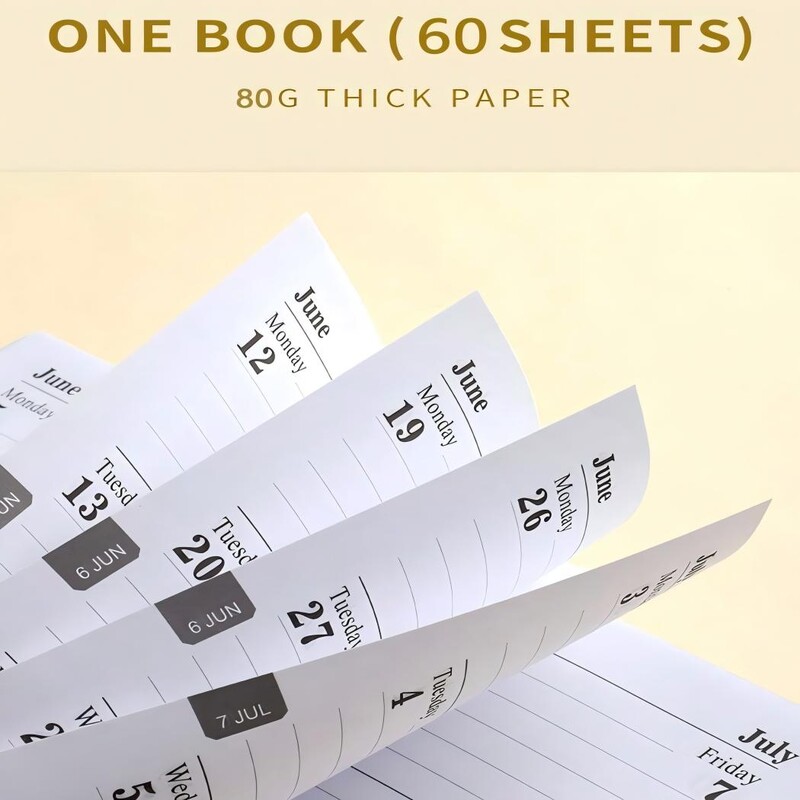 2025 A6 ingliskeelne nädalaplaneerimisega sülearvuti, PU nahast mini kaasaskantav päeviku loend. Ülesanded, kulude jälgimine ja toidukorra korraldamine