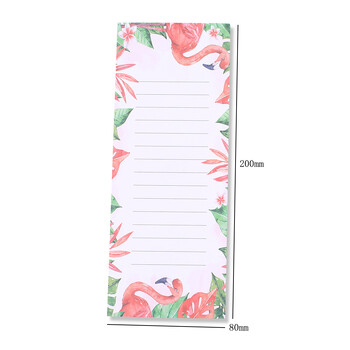 Ιαπωνία Cute Long Magnetic Planners Σημειωματάριο Σημειωματάριο Flamingo Magnet Ψυγείο Ψυγείο Έλεγχος αγορών Σημειωματάριο λίστα εκκρεμοτήτων