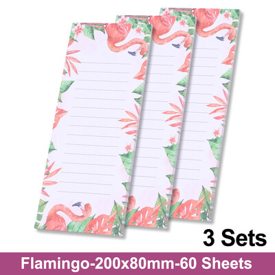 Japonija Mieli ilgi magnetiniai planuotojai Užrašų bloknotai Bloknotas Flamingo Magnetas Šaldytuvas Šaldytuvas Patikrinkite pirkinių sąrašą Užrašų knygelė