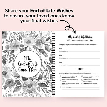 End Of Life Planner I\'m Dead Now What Book Planner Guided Final Arrangements When I\'m Gone Βιβλίο εργασίας Organizer Notebook