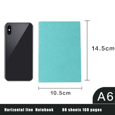 A6 paksendatud märkmed Business Pu märkmik Lambanahast 160-leheküljeline vooderdatud märkmik