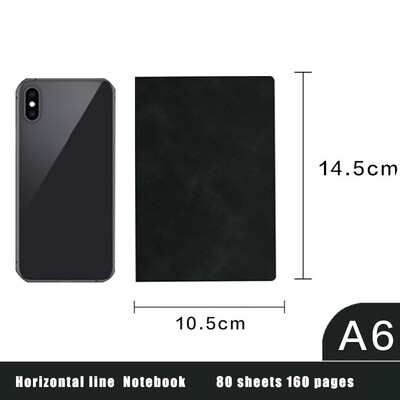 A6 paksendatud märkmed Business Pu märkmik Lambanahast 160-leheküljeline vooderdatud märkmik