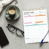 Тетрадка за планиране на бюджета, месечен финансов план без дата Ефективно управление на средства Ефективно управление на средствата Ви 52 листа