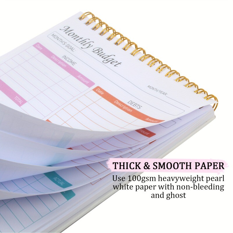 Тетрадка за планиране на бюджета, месечен финансов план без дата Ефективно управление на средства Ефективно управление на средствата Ви 52 листа