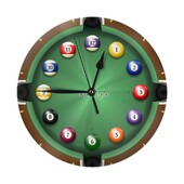 Aeg mängida basseini seinakell Toa kaunistuskell Must-have ornament Round