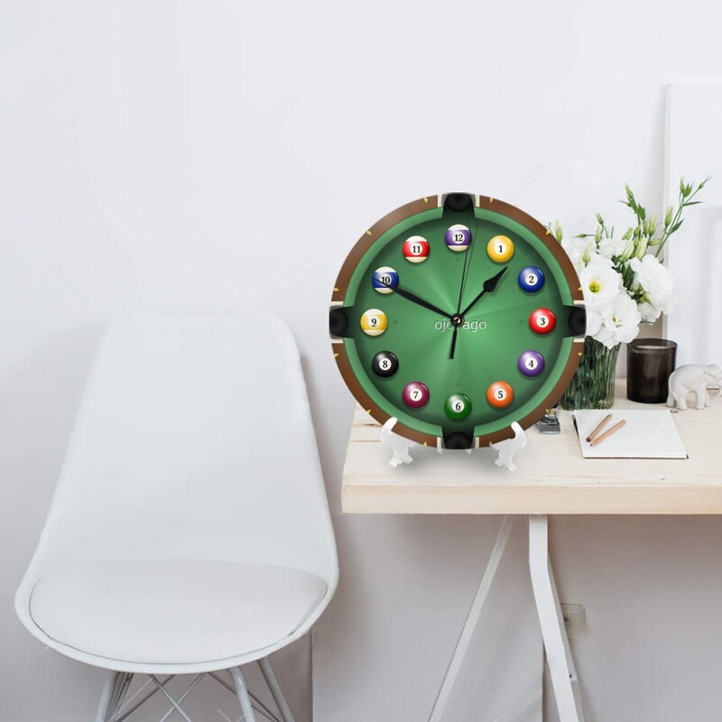 Aeg mängida basseini seinakell Toa kaunistuskell Must-have ornament Round