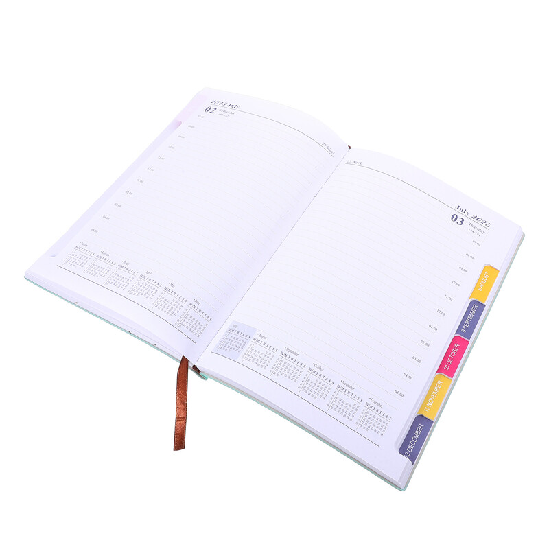 Raspored za 2025. Kalendar Plan za učitelja Salon knjiga Knjige termina Dnevni planer Spiralna bilježnica