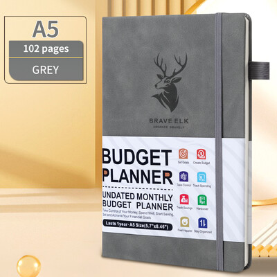 Bilježnica za praćenje troškova planera proračuna. Financijski dnevnik, knjiga računa, organizator mjesečnog proračuna, tjedni planer, praćenje računa