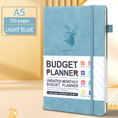 Bilježnica za praćenje troškova planera proračuna. Financijski dnevnik, knjiga računa, organizator mjesečnog proračuna, tjedni planer, praćenje računa