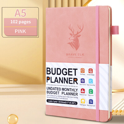 Bilježnica za praćenje troškova planera proračuna. Financijski dnevnik, knjiga računa, organizator mjesečnog proračuna, tjedni planer, praćenje računa