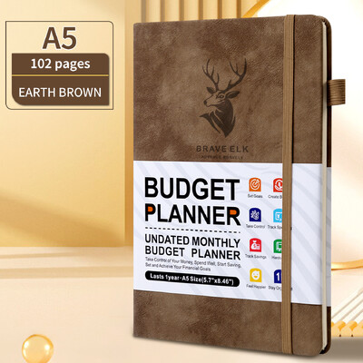 Bilježnica za praćenje troškova planera proračuna. Financijski dnevnik, knjiga računa, organizator mjesečnog proračuna, tjedni planer, praćenje računa