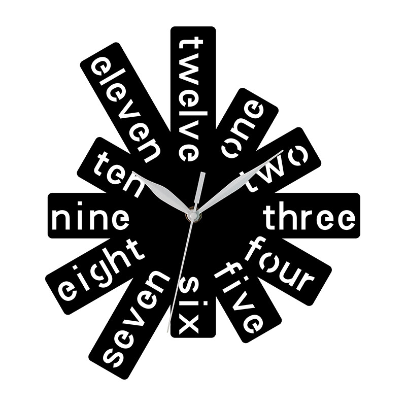 Ceas de perete din acril cu scară digitală, îmbinare dreptunghiulară, decorare silențioasă a peretelui, ceas modern în stil minimalist