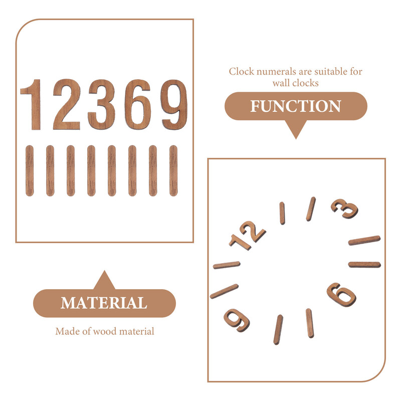 Medinis sieninis laikrodis „Pasidaryk pats“ Skaičiai Laikrodžio skaitmenys Rinkinys Pakeitimas Laikrodžio skaitmenys Skaitmeniniai sieniniai laikrodžiai Reloj Pared Mecanisme Horloge