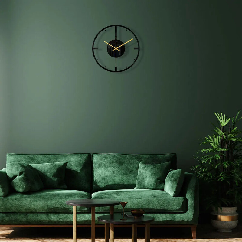 CC302 3D ümmargune akrüülist seinakell kodukaunistusega must kerge kunstiteos DIY lihtsa disainiga seinakleebis 3 mm päritolu Hiina