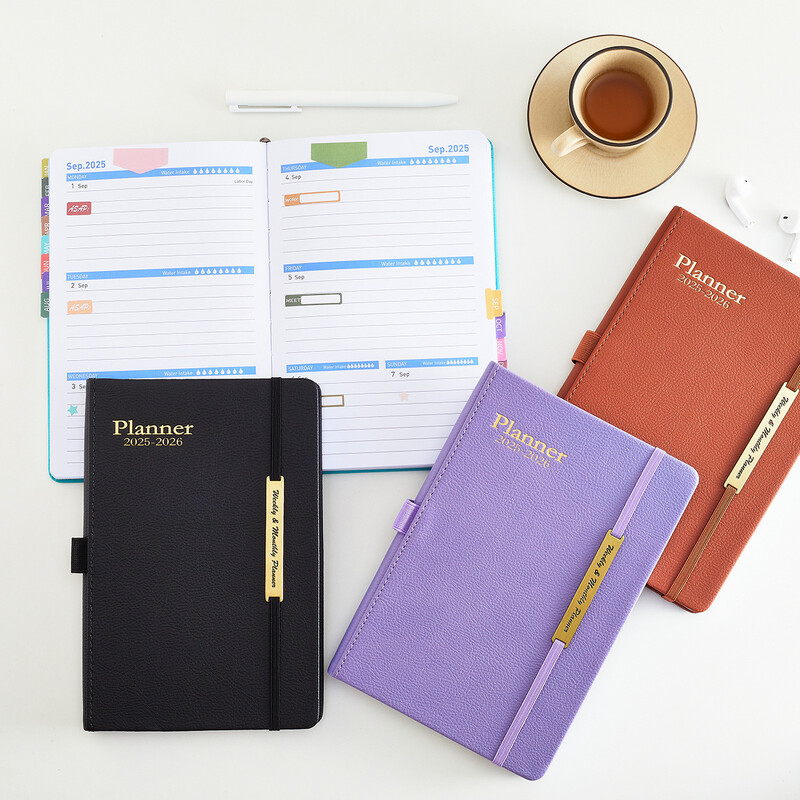 Caiet de agendă A5 ianuarie 2025 - iunie 2026 Planificator lunar zilnic Planificator personal săptămânal de planificare Bloc de note de la birou.