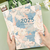 2025 A4/A5 Планировъчна тетрадка с календар Управление на времето Ефективност Бележници Работна тетрадка Ежедневно/Пътуване Планиране Новогодишни подаръци