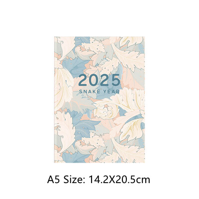 2025 A4/A5 Планировъчна тетрадка с календар Управление на времето Ефективност Бележници Работна тетрадка Ежедневно/Пътуване Планиране Новогодишни подаръци