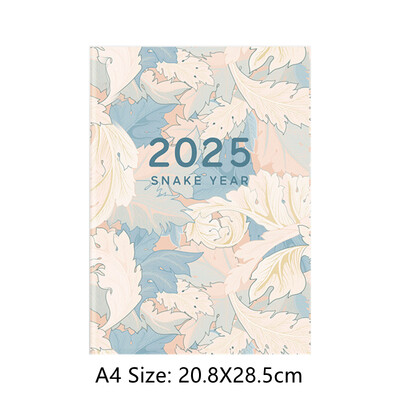 2025 A4/A5 Планировъчна тетрадка с календар Управление на времето Ефективност Бележници Работна тетрадка Ежедневно/Пътуване Планиране Новогодишни подаръци