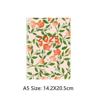 2025 A4/A5 Планировъчна тетрадка с календар Управление на времето Ефективност Бележници Работна тетрадка Ежедневно/Пътуване Планиране Новогодишни подаръци