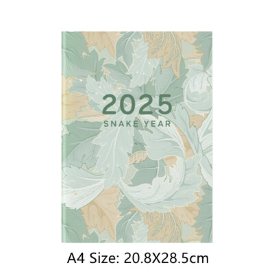 2025 A4/A5 Планировъчна тетрадка с календар Управление на времето Ефективност Бележници Работна тетрадка Ежедневно/Пътуване Планиране Новогодишни подаръци