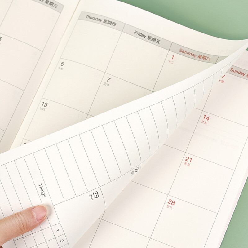 2025 A4/A5 Планировъчна тетрадка с календар Управление на времето Ефективност Бележници Работна тетрадка Ежедневно/Пътуване Планиране Новогодишни подаръци