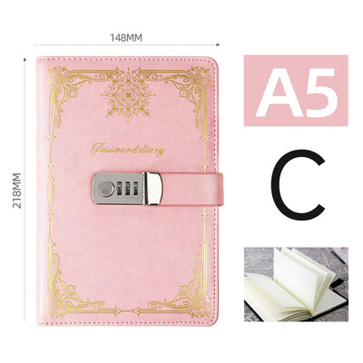 Парола за деня на бележките със заключване Този дневник A5 Ученически бележник Творчески бизнес бележник