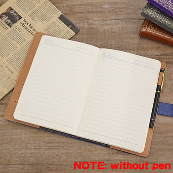 Retro Digital Password Notebook Journal with Lock A5, Diary Perfect for Men and Women-Pu δερμάτινη κλειδαριά Προσωπικά Απόρρητο