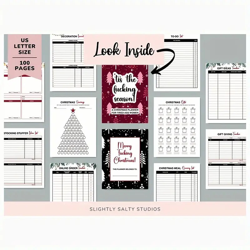 Jõuluplaneerija naistele huumoriga – kõikehõlmav pühadekorraldaja kingituste nimekirja, ostlemise ja eelarvega