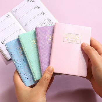 Σημειωματάριο Bling A7 Mini Pocket Notepad 2025 2025 Schedule Planner Notepad Ακαδημαϊκό σημειωματάριο εβδομαδιαίας ατζέντας