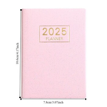 Σημειωματάριο Bling A7 Mini Pocket Notepad 2025 2025 Schedule Planner Notepad Ακαδημαϊκό σημειωματάριο εβδομαδιαίας ατζέντας