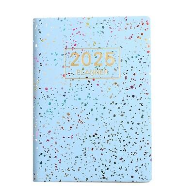 Мини джобен бележник Bling A7 Цветен 2025 2025 г. Бележник за планиране на график Академичен седмичен дневник Бележник