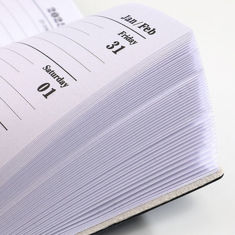 Мини джобен бележник Bling A7 Цветен 2025 2025 г. Бележник за планиране на график Академичен седмичен дневник Бележник