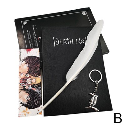 Set bilježnica Death Kožni dnevnik i ogrlica Pero Death Cosplay Rekviziti Dnevnik Bilježnica Bilježnica Bilježnica za poklon