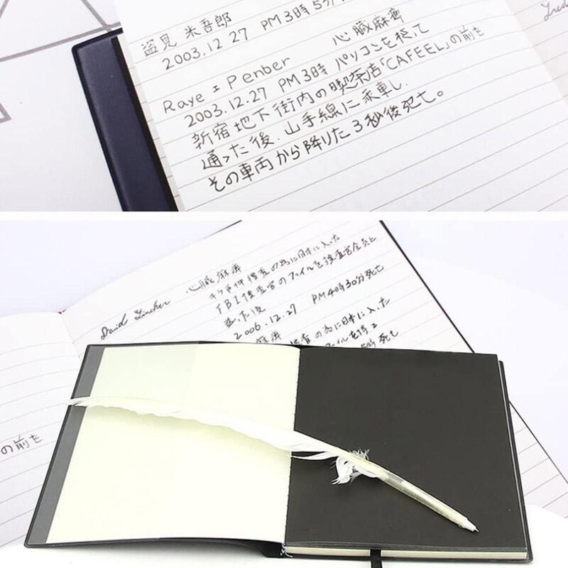 Set bilježnica Death Kožni dnevnik i ogrlica Pero Death Cosplay Rekviziti Dnevnik Bilježnica Bilježnica Bilježnica za poklon