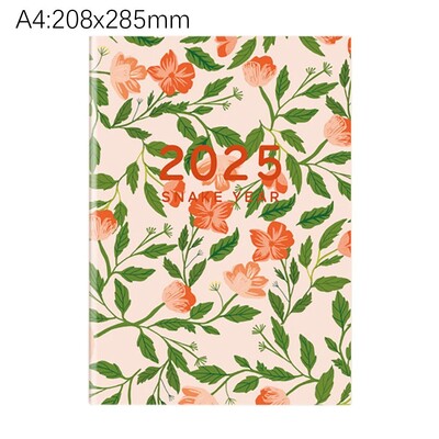 Kalendar za 2025. Bilježnica A4/A5 Planer za dan/tjedan/godinu Dnevni red Bilježnica Dnevnik Rasporedi Organizator